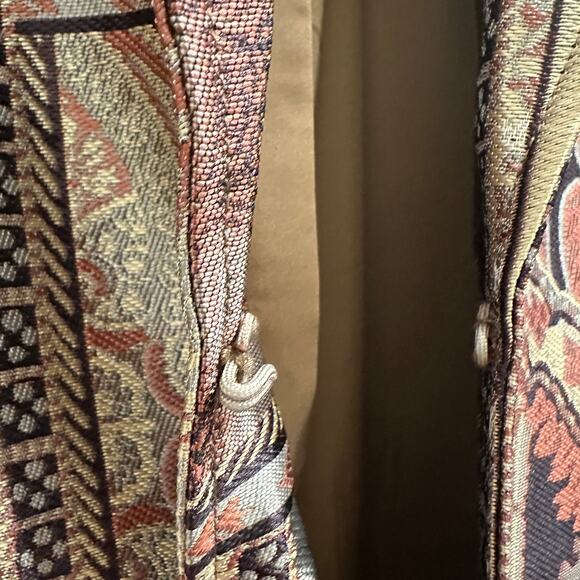 Chico’s Tapestry Dreams Brocade Patchwork Evening Coat Metallic Glam Art-to-Wear - Picture 6 of 15